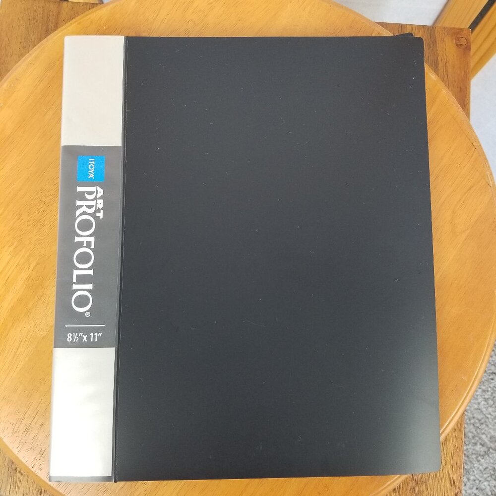 Artist Portfolio 8.5" X 11" Pocket Binder 24 Pages Itoya New